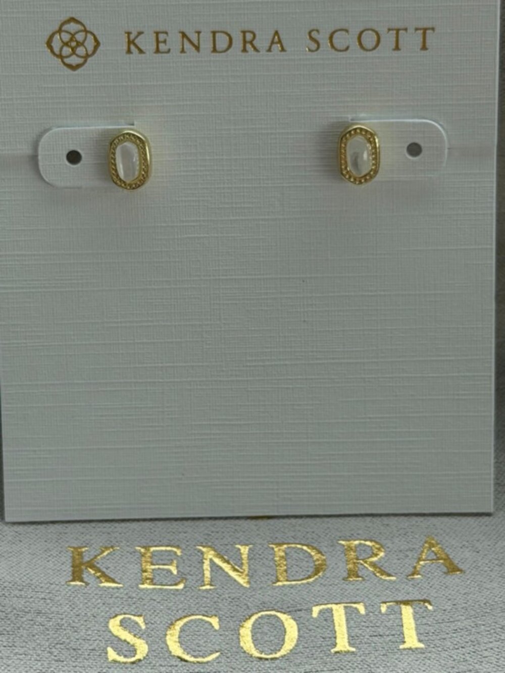 Kendra Scott white earrings